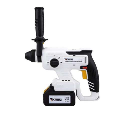 Перфоратор аккумуляторный SDS-plus 2.2Дж 1х4А.ч в кейсе Kranz KR-PT-120