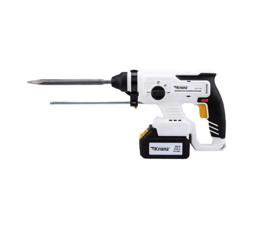 Перфоратор аккумуляторный SDS-plus 2.2Дж 1х4А.ч в кейсе Kranz KR-PT-120