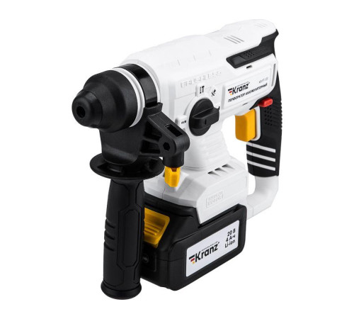 Перфоратор аккумуляторный SDS-plus 2.2Дж 1х4А.ч в кейсе Kranz KR-PT-120