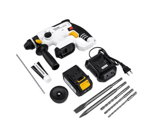 Перфоратор аккумуляторный SDS-plus 2.2Дж 1х4А.ч в кейсе Kranz KR-PT-120