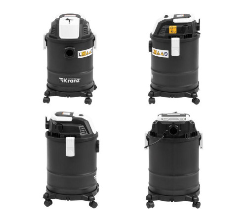 Пылесос строительный KR15 1200Вт 15л 4м Kranz KR-16-1115