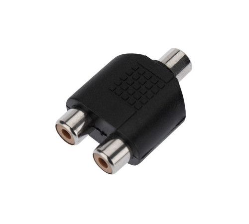 Переходник 1 гнездо RCA-2 гнезда RCA REXANT 14-0422