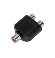 Переходник 1 гнездо RCA-2 гнезда RCA REXANT 14-0422