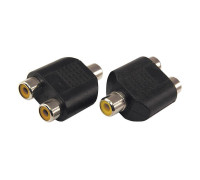 Переходник аудио гнездо RCA - 2 гнезда RCA блист. Rexant 06-0163-A