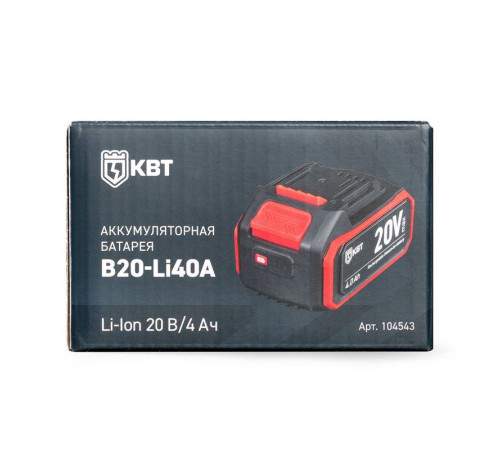 Батарея аккумуляторная B20-Li40A КВТ 104543
