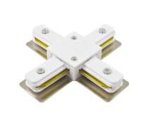 Коннектор X-образный PTR CX-WH накладной/подвесной шинопровод бел. Pro JazzWay 5010888