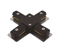 Коннектор X-образный PTR CX-BL накладной/подвесной шинопровод черн. Pro JazzWay 5010871