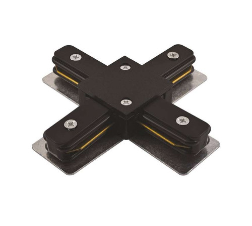 Коннектор X-образный PTR CX-BL накладной/подвесной шинопровод черн. Pro JazzWay 5010871