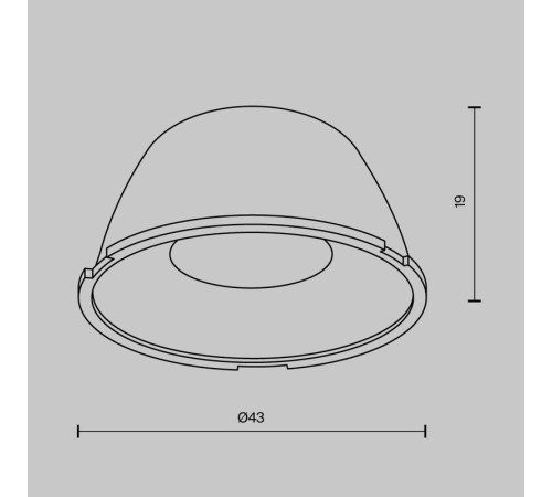 Линза для Alfa LED 24град. Maytoni LensD43-24