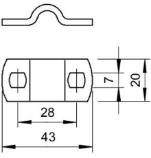 Перемычка d8-10мм оцинк. 156 K8-10 ST OBO 5228123