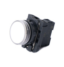 Лампа светосигнальная SB5 d22мм 230-240В AC бел. в сборе SE SB5AVM1