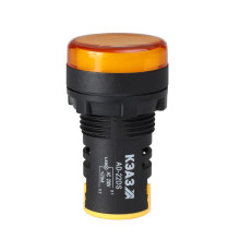 Лампа AD22DS(LED) матрица 22мм 24В AC/DC желт. КЭАЗ 303937