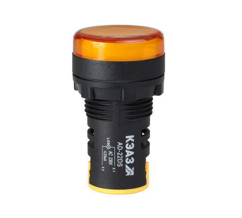 Лампа AD22DS(LED) матрица 22мм 24В AC/DC желт. КЭАЗ 303937