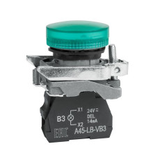 Лампа сигнальная OptiSignal D22 C4-L-B3 зел. металл 24VAC/DC XB4BVB3 КЭАЗ 332175