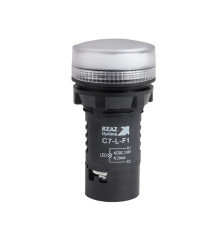 Лампа светодиодная OptiSignal Compact D22 С7-L-F1 бел. 110В AC/DC XB7EV01GP КЭАЗ 362153