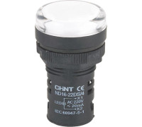 Индикатор ND16-22DS/2C компактный встроен. резистор IP65 AC/DC 24В (R) бел. CHINT 828112
