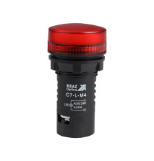 Лампа светодиодная OptiSignal Compact D22 С7-L-M4 красн. 230В AC/DC XB7EV04MP КЭАЗ 362160