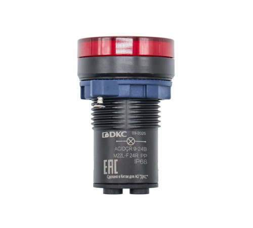 Индикатор сигнальный со встроенным диодом 9-24В красн. DKC M22L-F24RPP