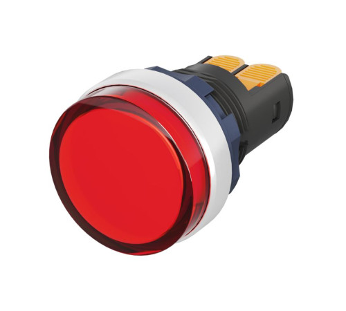Индикатор сигнальный со встроен. диодом 9-24В зажим Plug-In алюм. красн. DKC M22L-F24RAP