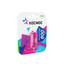 Аккумулятор AAA/LR03 Ni-MH 800мА.ч (блист.2шт) КОСМОС KOCR03NIMH(800MAH)