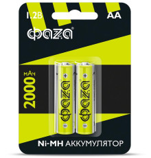 Аккумулятор AA Ni-MH 1.2В 2000мА.ч BL-2 (уп.2шт) ФАZА 5002975