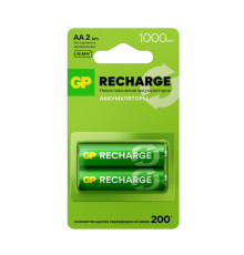 Аккумулятор AA/HR6 RECHARGE 1.2В 1000мА.ч 100AAHCV-2CRSBC2 16/96 (блист.2шт) GP 20252