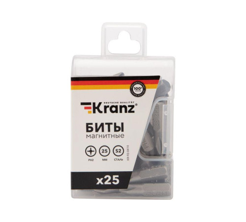 Бита PH2х25мм для шуруповерта (уп.25шт) Kranz KR-92-0414