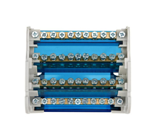 Шина на DIN-рейку в корпусе (кросс-модуль) 4х11 Rexant 11-2304-11