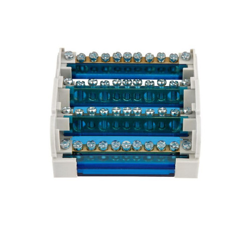 Шина на DIN-рейку в корпусе (кросс-модуль) 4х11 Rexant 11-2304-11