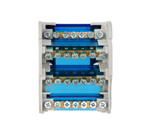 Шина на DIN-рейку в корпусе (кросс-модуль) 4х7 Rexant 11-2304-7