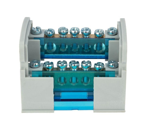 Шина на DIN-рейку в корпусе (кросс-модуль) 2х7 Rexant 11-2302-7