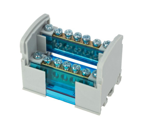 Шина на DIN-рейку в корпусе (кросс-модуль) 2х7 Rexant 11-2302-7