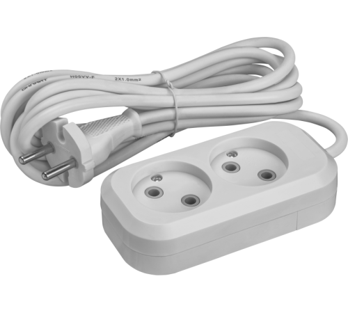 Удлинитель 2х2м без заземл. 10А IP20 90503 OPE-S-02-200-X-2х1 ОНЛАЙТ 90503