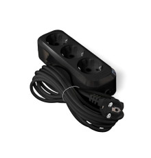 Удлинитель 3х5м с заземл. 16А IP20 Е-303 ПВС 3х1 АБС-пластик черн. UNIVersal 2182