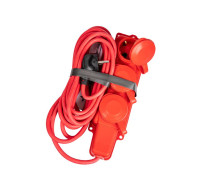 Удлинитель на каучуковой колодке 3х5м 16А 250В 4000Вт IP44 каучук КГ 3х2.5 красн. УХз16 Россия КОСМОС YKsm5m-3g(16A)KG-R