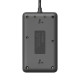 Удлинитель с сетевым фильтром 3х5м 10А 4USB + 2USBC 2500Вт ПВС 3х1 прямоуг. черн. КОСМОС FKsmPR-5m-3g(B)USB