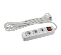 Удлинитель 3х3м с заземл. 10А IP20 UX-3es-3m ПВС 3х0.75 с выкл. Эра Б0035751