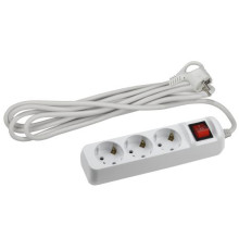 Удлинитель 3х3м с заземл. 10А IP20 UX-3es-3m ПВС 3х0.75 с выкл. Эра Б0035751