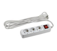 Удлинитель 3х5м с заземл. 10А IP20 UX-3es-5m ПВС 3х0.75 с выкл. Эра Б0035755