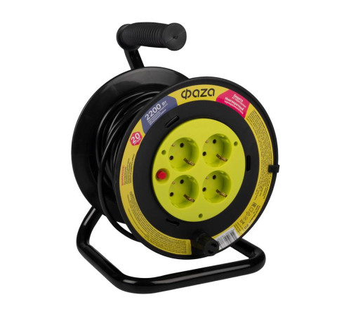 Удлинитель на катушке 4х20м с с заземл. CRG-04-2000 ФАZА 5063785