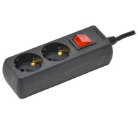 Удлинитель 2х3м с заземл. 16А IP20 У02К 250В ПВС 3х1 черн. IEK WYP10-16-02-03-ZK-K02