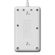 Удлинитель с сетевым фильтром 3х3м 10А 4USB + 2USBC 2500Вт ПВС 3х1 прямоуг. бел. КОСМОС FKsm3m-3gPF(W)USB