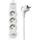 Удлинитель 3х1.5м с заземл. 10А IP20 USB 2800Вт 220В ПВС 3х1 с выкл. бел. КОСМОС YKsm1.5m3g-Z-VU10А-W
