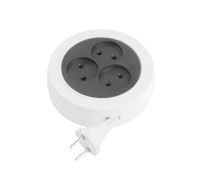 Удлинитель 3х3м без заземл. 6А IP20 SR 3х3-R УХ6-103 1.3кВт ШВВП Volsten 12432