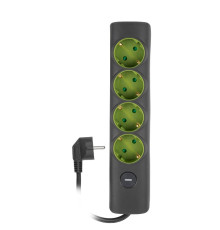 Удлинитель 4х5м с заземл. с выкл. сер. ET-04-500G JAZZway 5051898
