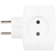 Разветвитель 4-м SP-4-3USBAC-W + 3 USB A+C со шторками 10А бел. Эра Б0069083