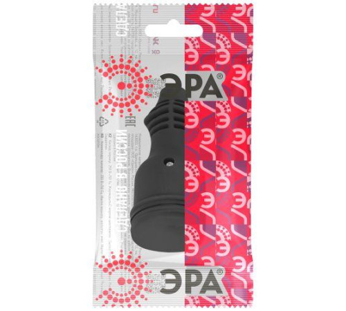 Розетка RX11-B-IP44 16А IP44 прямая с заземл. каучук черн. ЭРА Б0069325