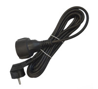 Удлинитель-шнур 1х5м с заземл. 16А IP20 ПВС 3х1 черн. DOMTOK 2359