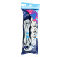 Удлинитель 3х3м с заземл. 10А IP20 USB 2500Вт 220В ПВС 3х1 с выкл. бел. КОСМОС YKsm3m4g-Z-VU10А-W