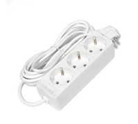 Удлинитель 3х5м с заземл. 10А IP20 2.2кВт ПВС 3х0.75 бел. DOMTOK 2376